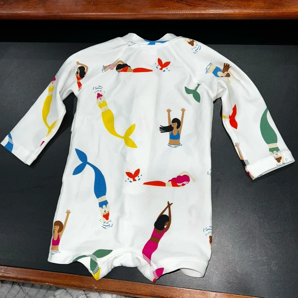 Hanna Andersson Rash Guard Swimsuit Size 3-6 Months Mermaids